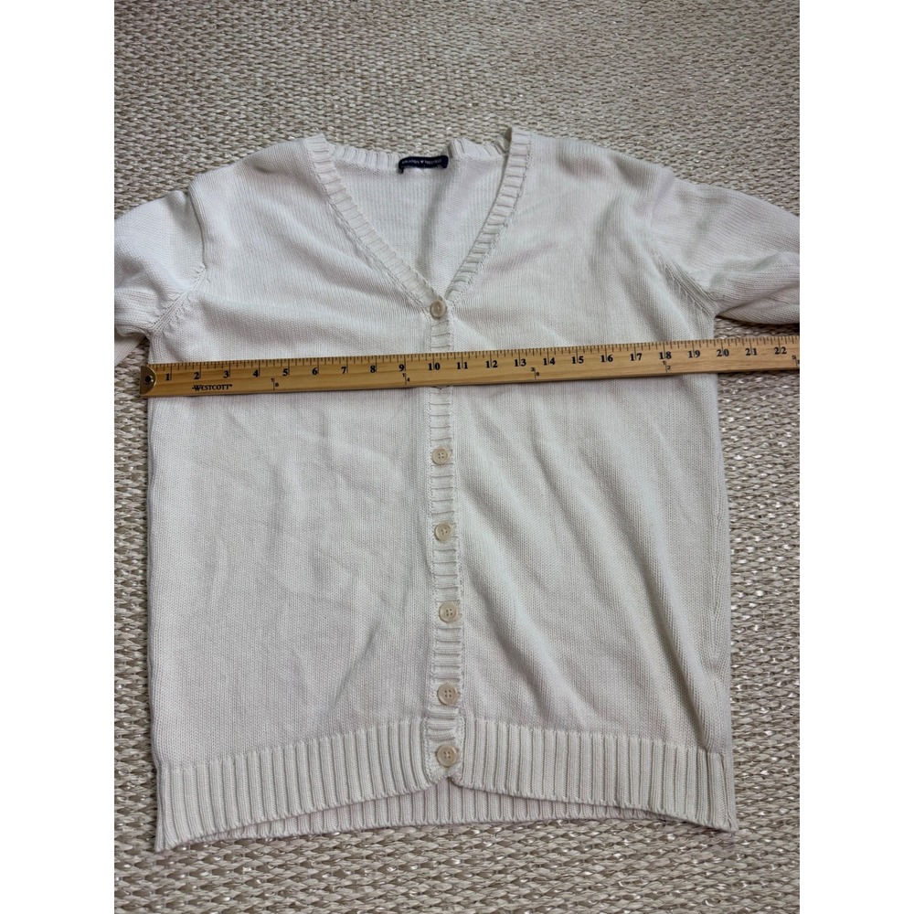 Brandy Melville Cream Oversized V-Neck Button Front Knit Cardigan Sweater chunky - Picture 8 of 8